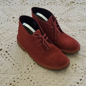 Clarks Originals Desert Boot Red Suede